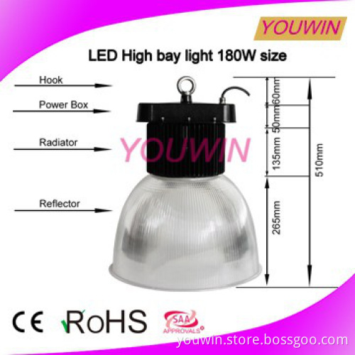 Shenzhen factory high lumen 180w competitive price LED high bay light
